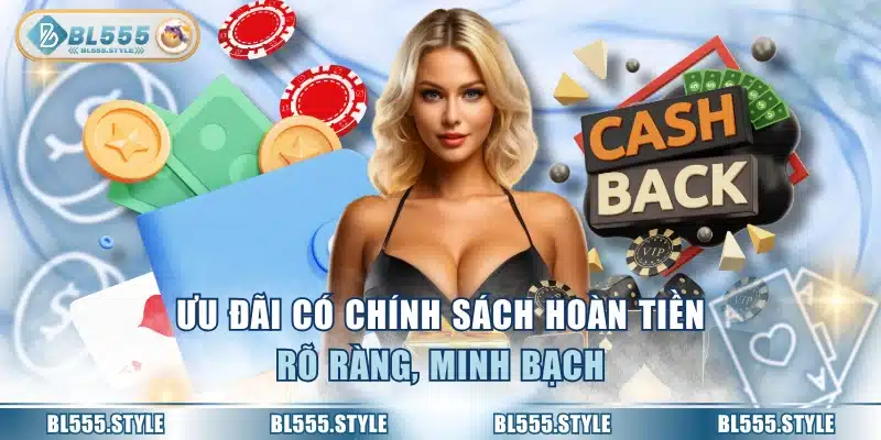 Ưu đãi có chính sách hoàn tiền rõ ràng, minh bạch